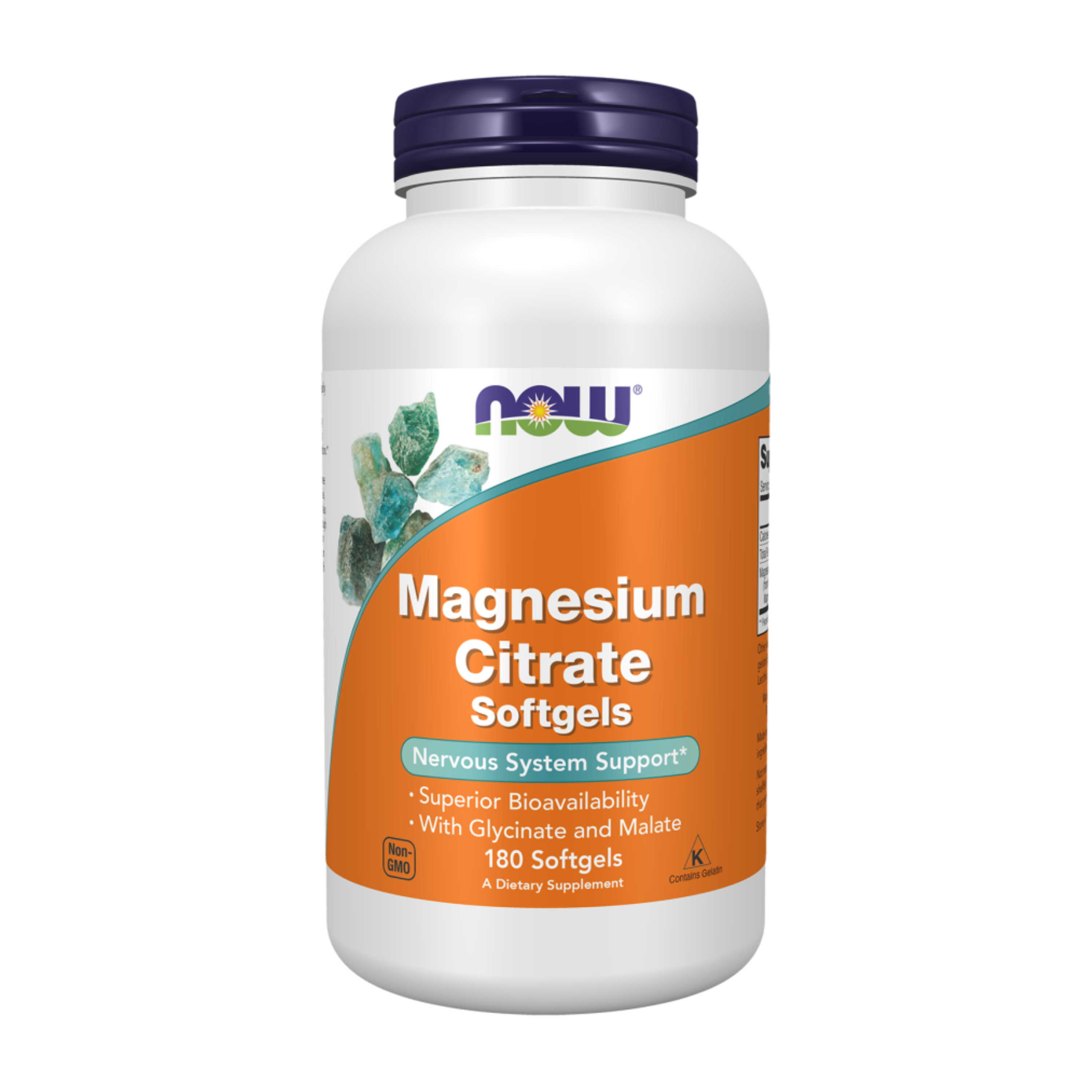 Magnesium Citrate, Магний Цитрат - 180 желатиновых капсул