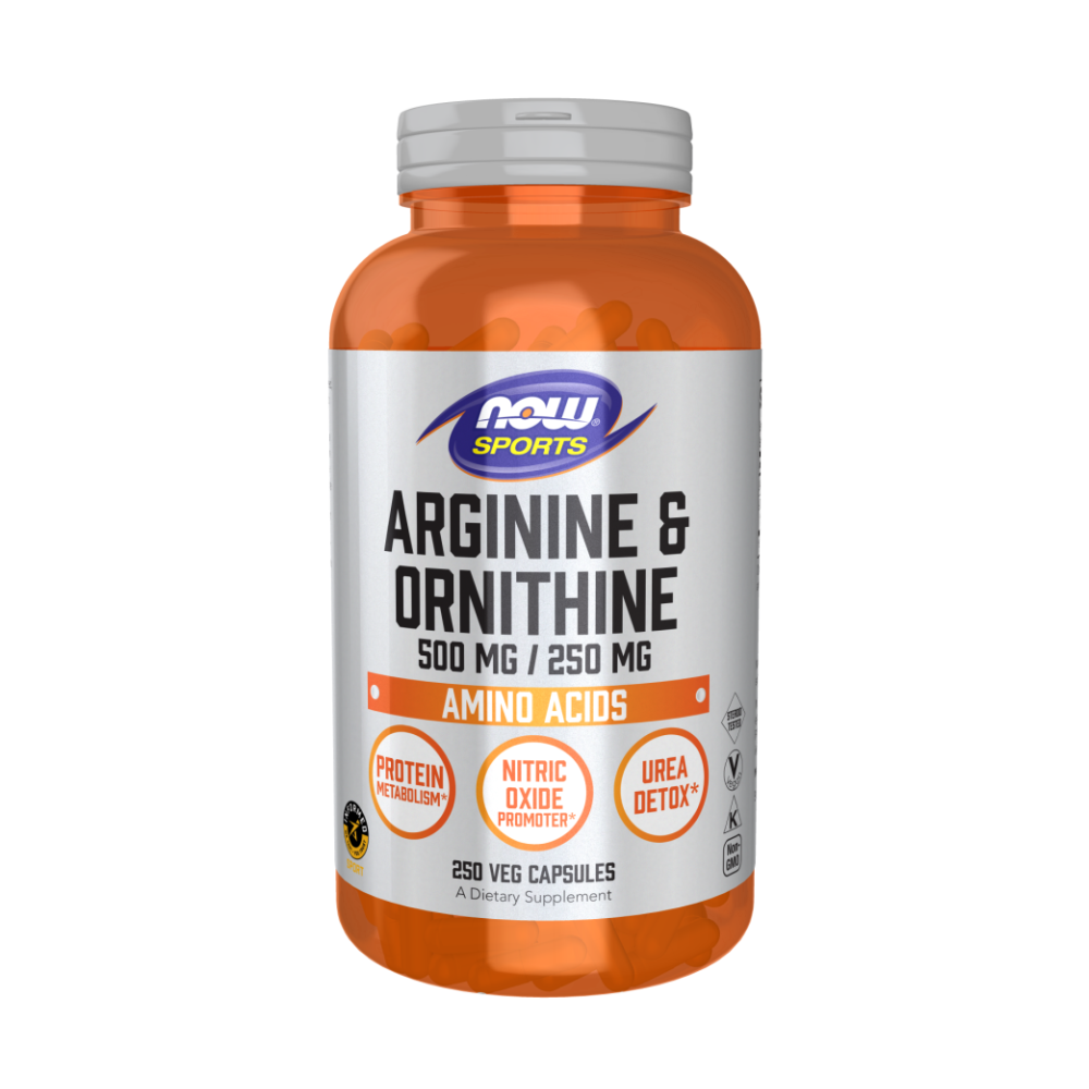 Arginine + Ornithine, L-Аргинин 500 мг + L-Орнитин 250 мг - 250 капсул