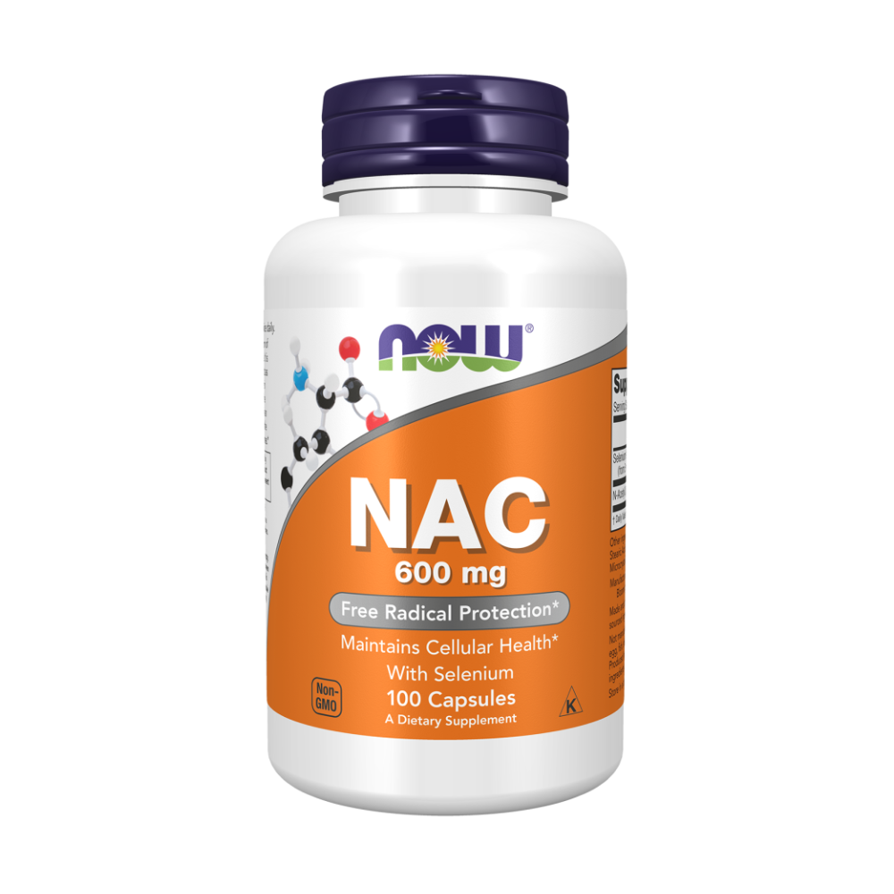 NAC, N-Ацетил L-Цистеин, Антиоксидант 600 мг - 100 капсул