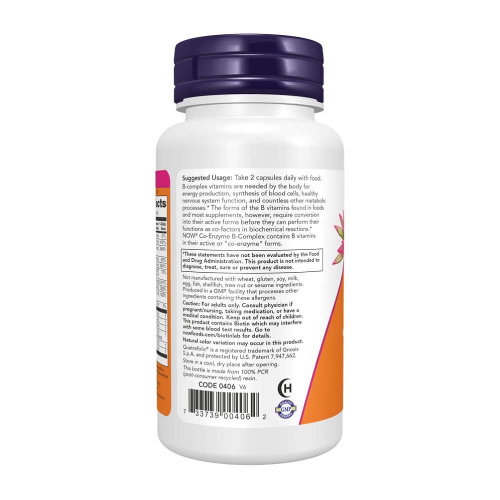 NOW Co-Enzyme B-Complex 60 капсул