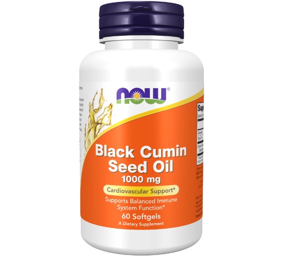 Black Cumin Seed Oil, Масло Черного Тмина 1000 мг - 60 капсул