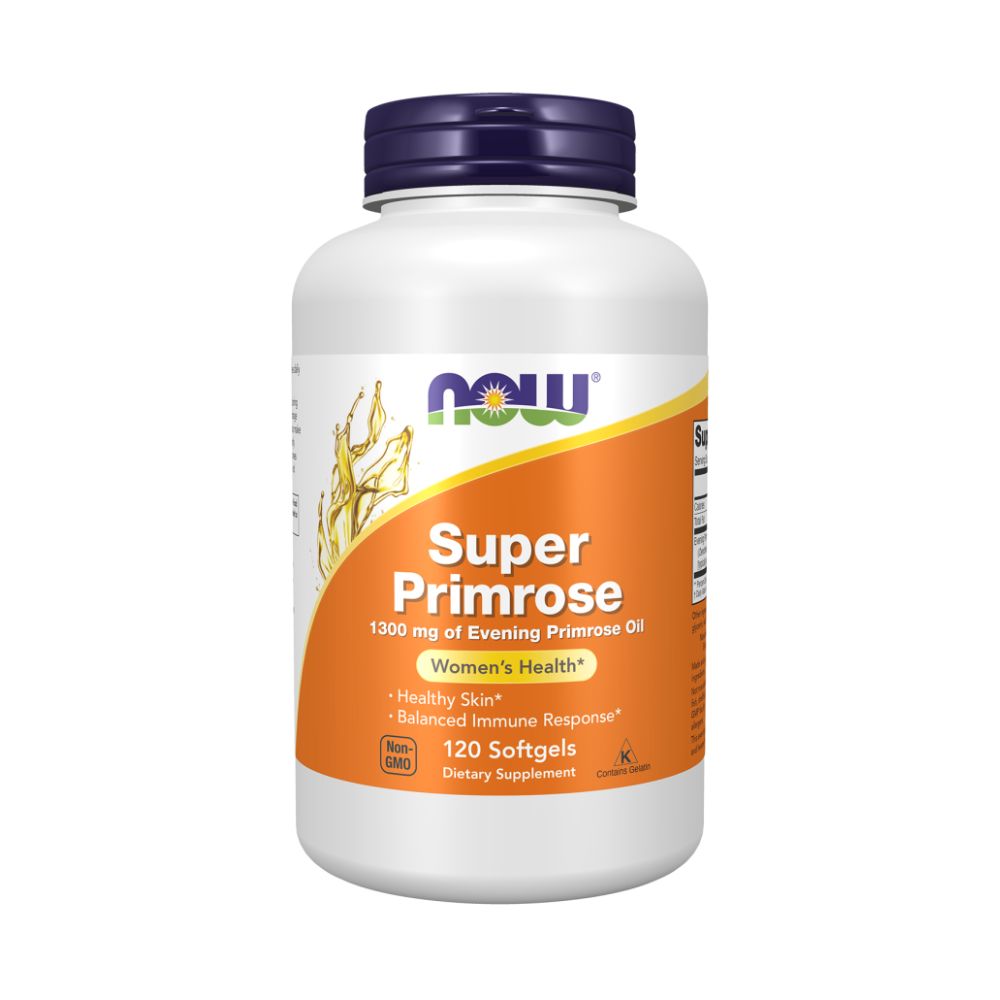 Primrose Oil Super, Примула Вечерняя Масло 1300 мг - 120 желатиновых капсул Primrose Oil Super, Примула Вечерняя Масло 1300 мг - 120 желатиновых капсул