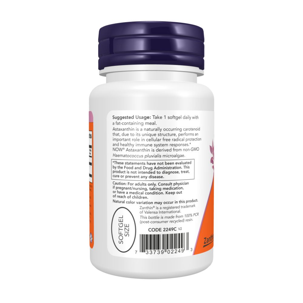NOW Астаксантин (Astaxanthin) 10 мг - 60 капсул