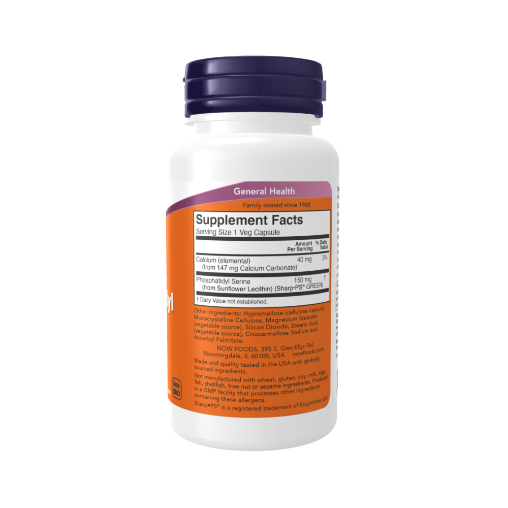Phosphatidyl Serine, Фосфатидилсерин из Подсолнечника 150 мг - 60 капсул