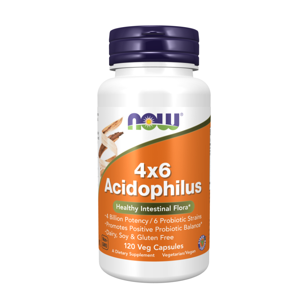 Acidophilus 4х6, Ацидофилус, Пробиотик, Бифидо и Лактобактерии - 120 вегетарианских капсул