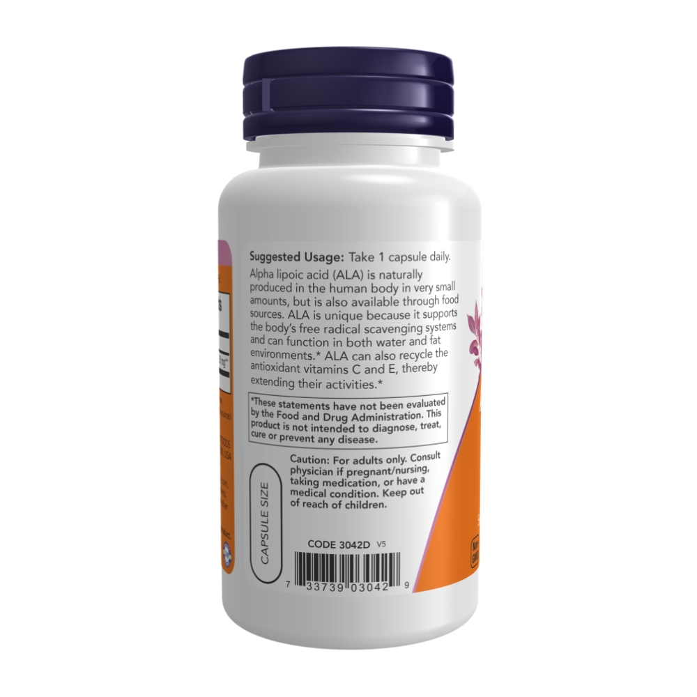 NOW Alpha Lipoic Acid (Альфа-Липоевая Кислота) 250 мг - 120 капсул