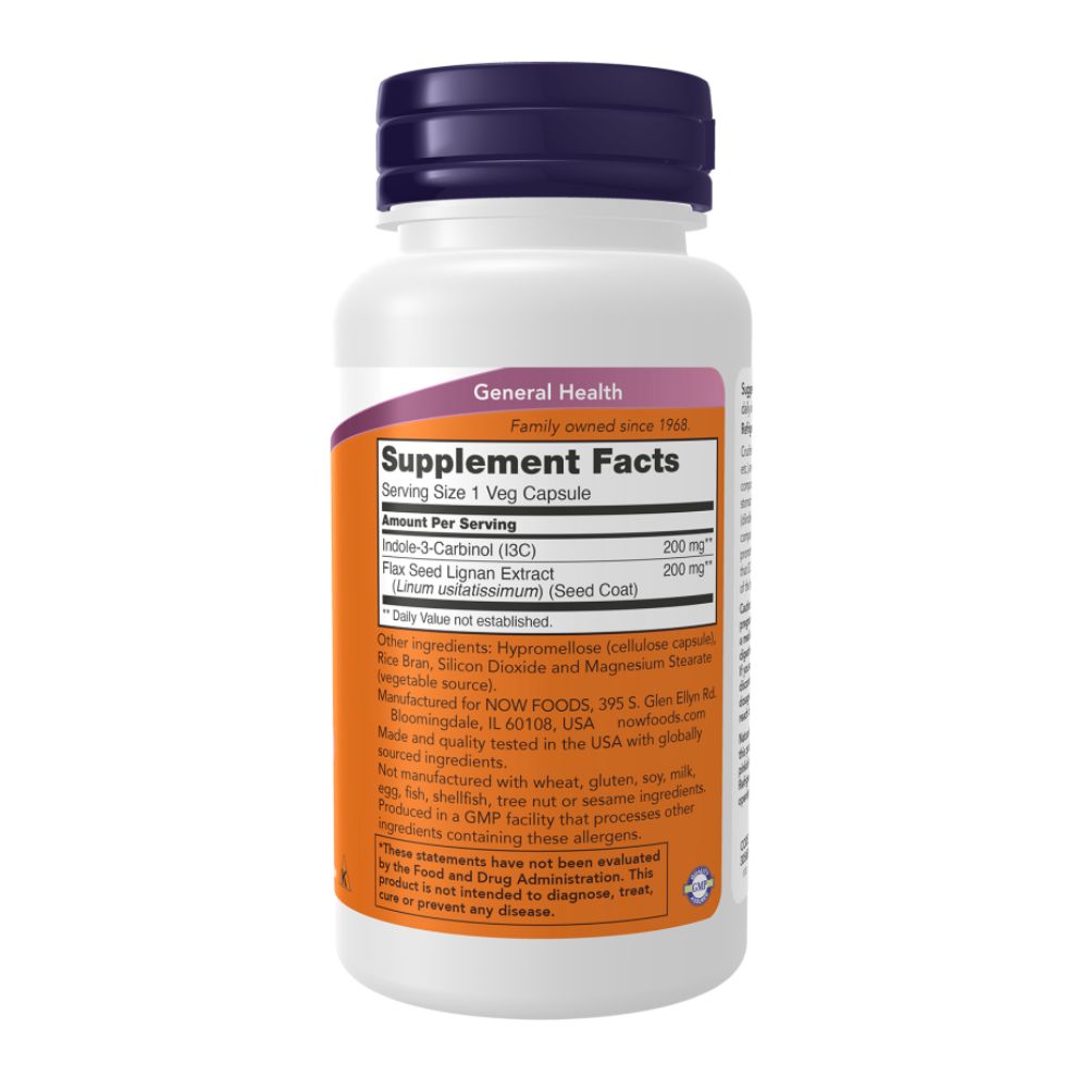 NOW Индол 3 Карбинол (Indole 3 Carbinol) 200 мг - 60 капсул
