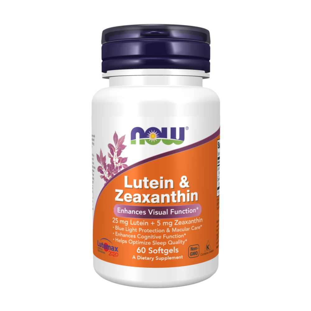 Lutein & Zeaxanthin, Лютеин 25 мг и Зеаксантин 5 мг - 60 капсул