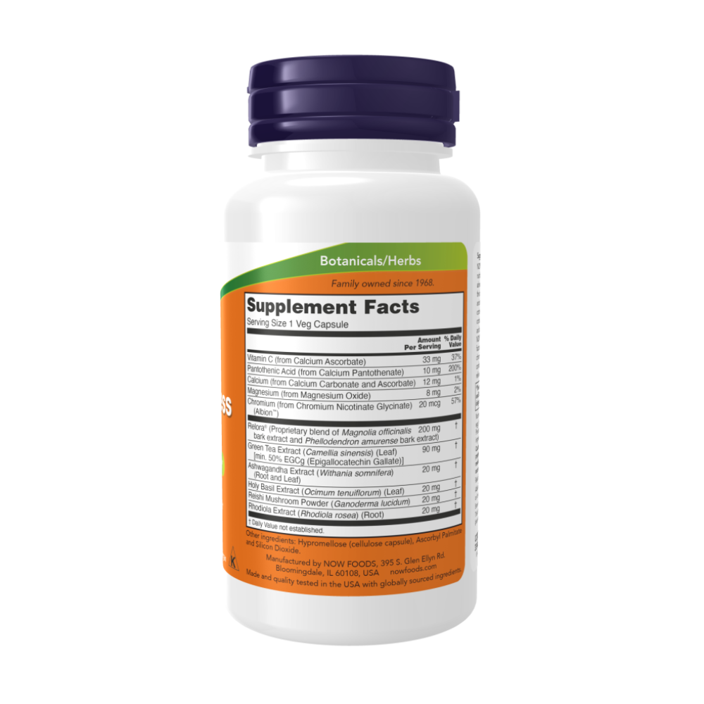 NOW Cortisol Support (Кортизол Саппорт) 90 капсул