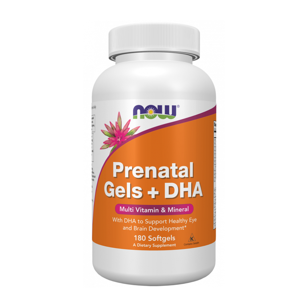 Prenatal Gels + DHA, Пренатальный Комплекс + DHA - 180 капсул