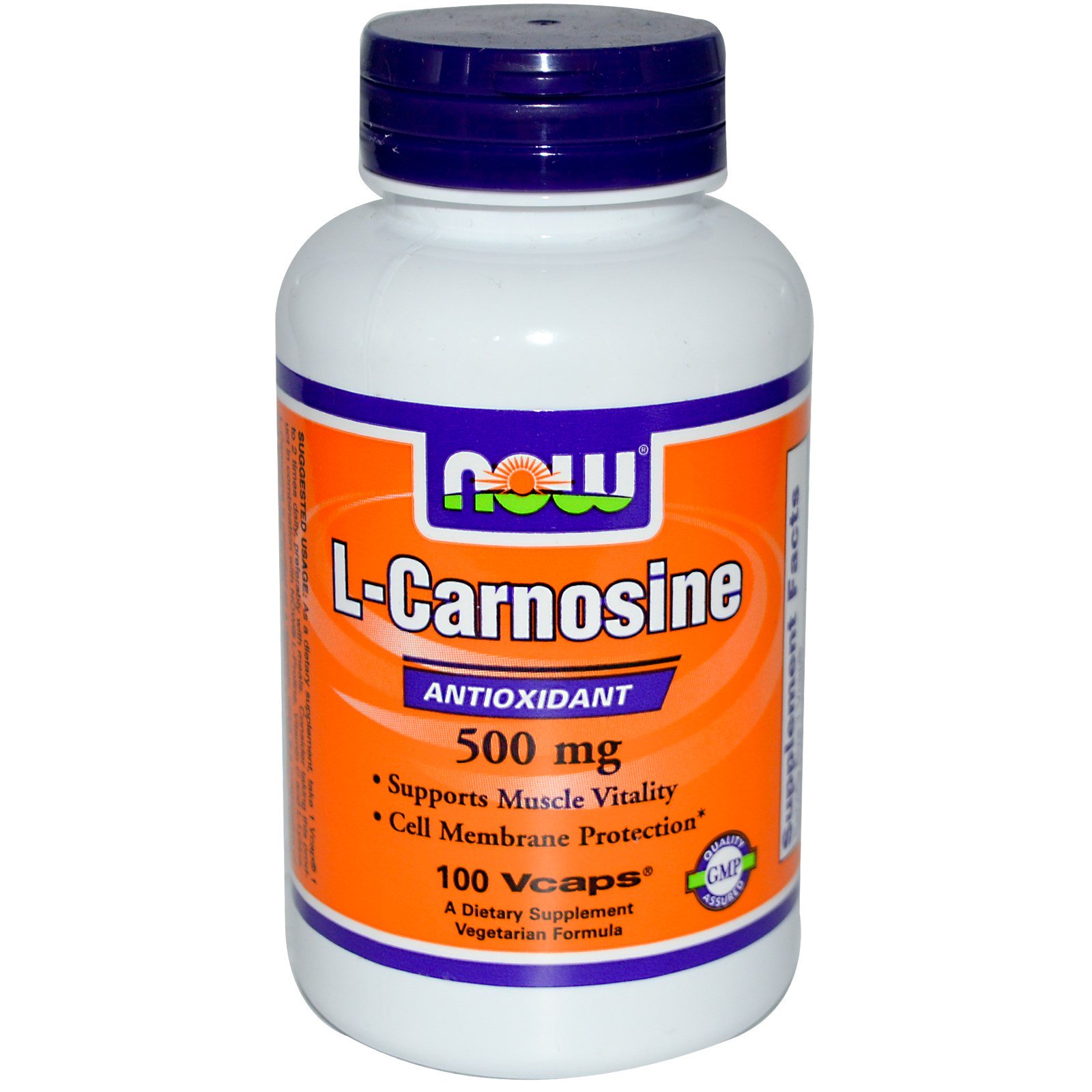 L-Carnosine, L-Карнозин 500 мг - 100 капсул