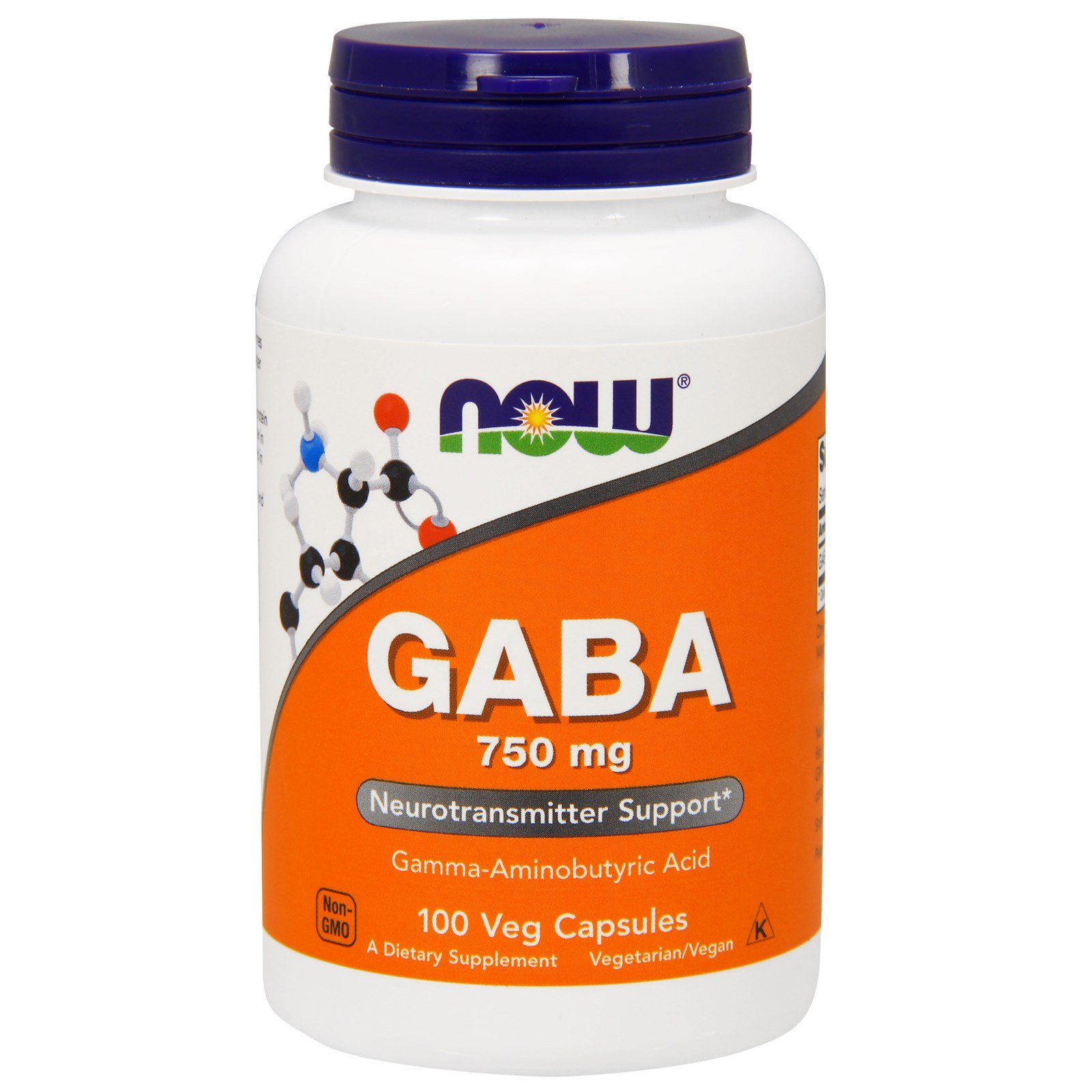 GABA, ГАБА Гамма-Аминомасляная Кислота (ГАМК) 750 мг - 100 капсул