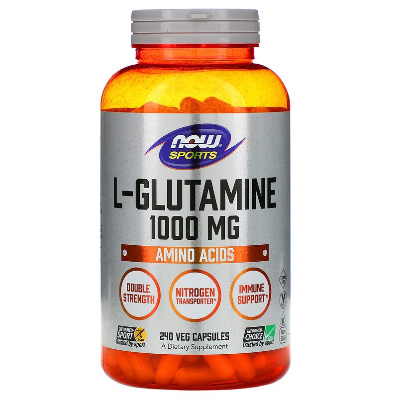 L-Glutamine, L-Глутамин 1000 мг - 240 капсул
