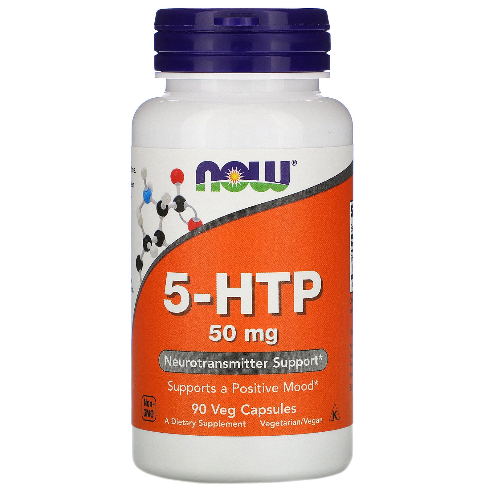 5-HTP, 5-ГидроксиТриптофан 50 мг - 90 вегетарианских капсул