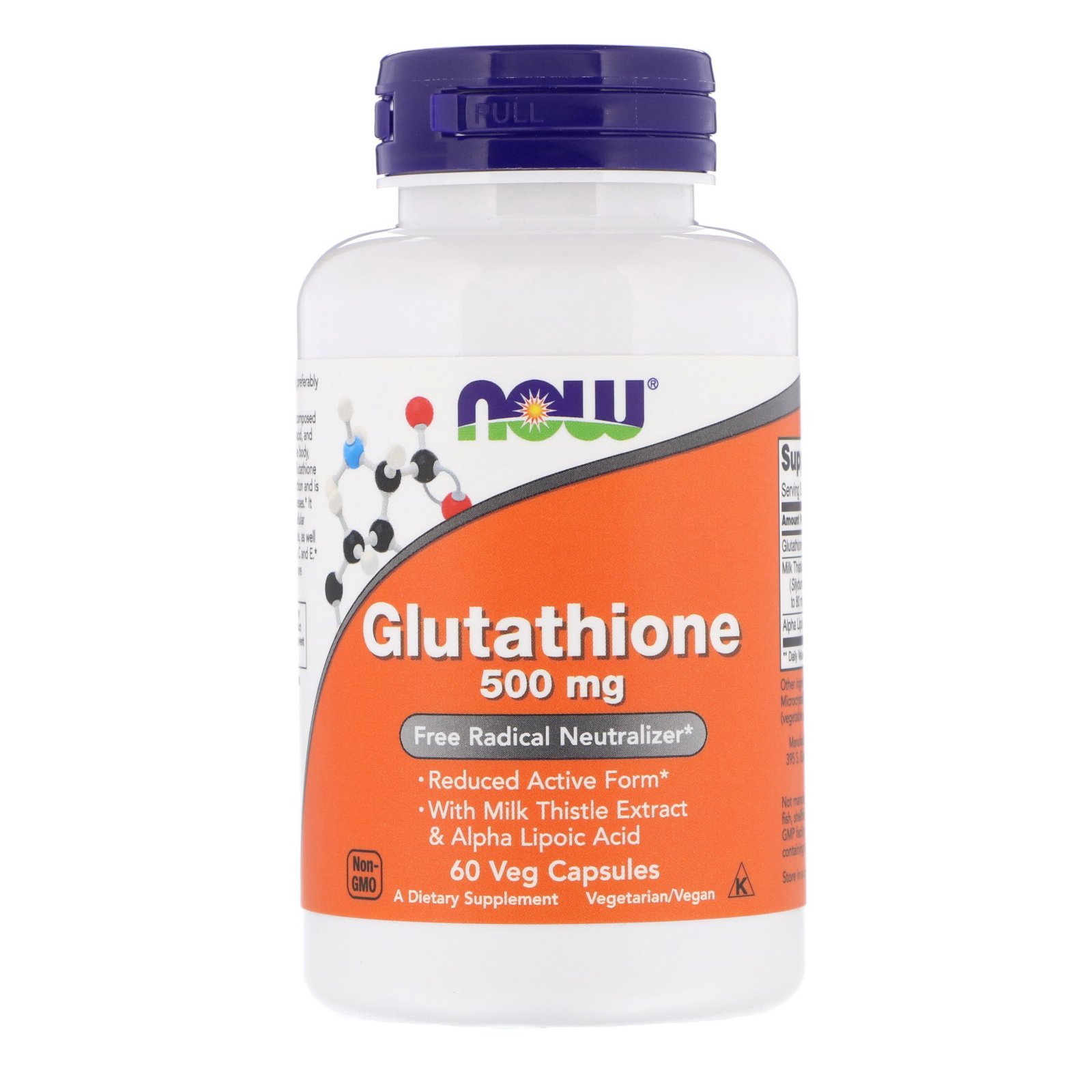 Glutathione, Глутатион 500 мг - 60 капсул