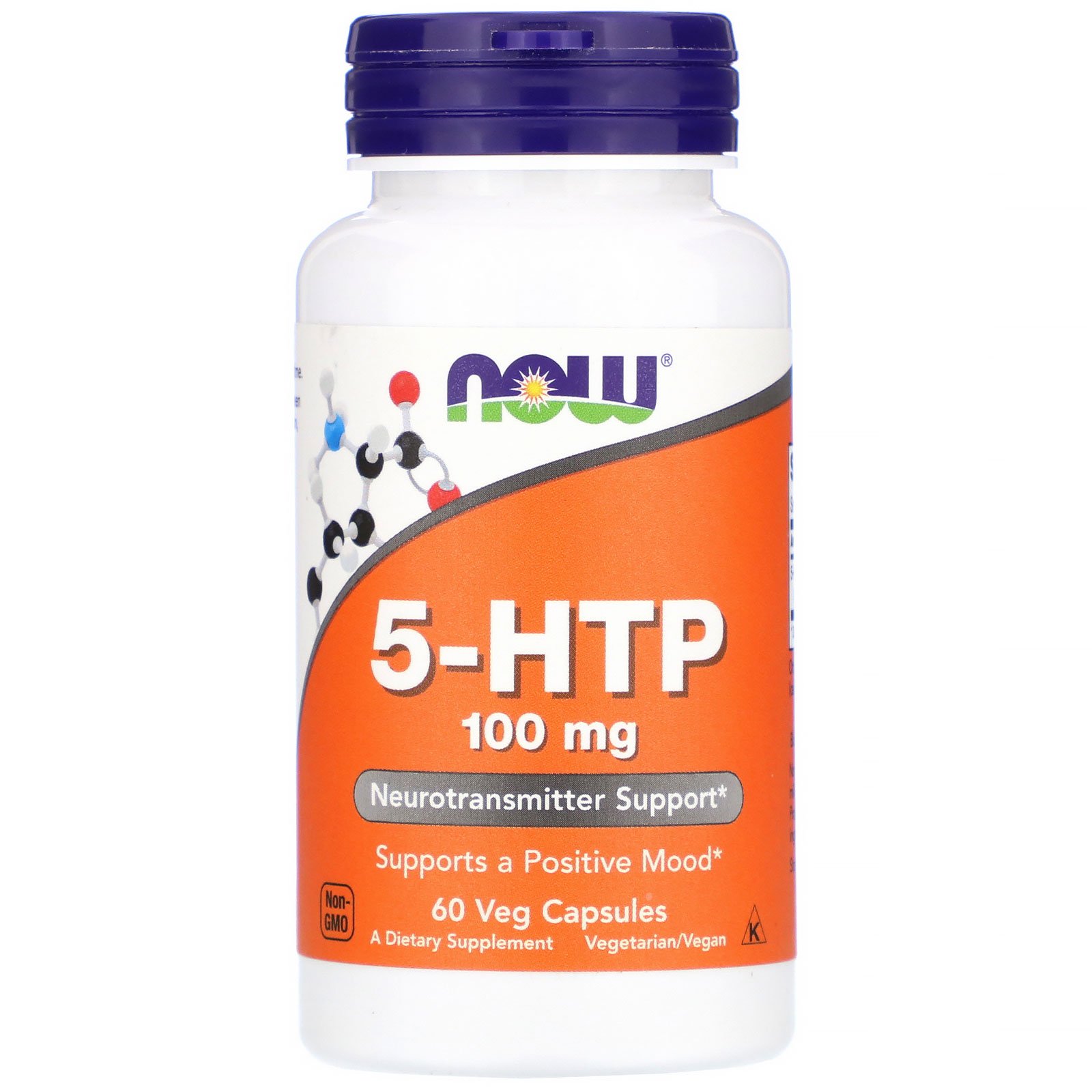 5-HTP, 5-ГидроксиТриптофан 100 мг - 60 вегетарианских капсул