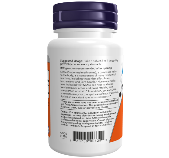 SAMe, САМе S-аденозил-L-метионин 400 мг - 30 таблеток