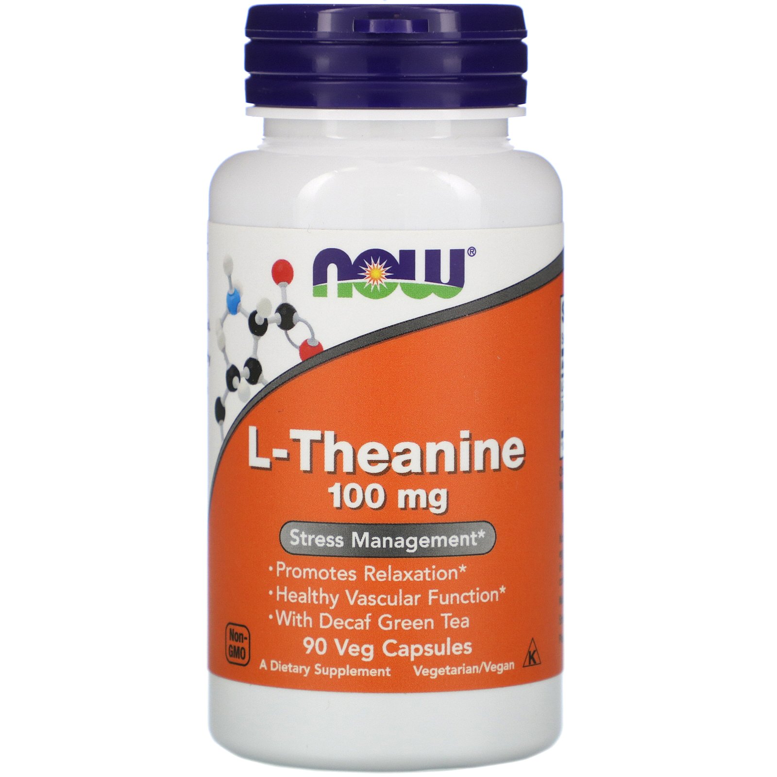 L-Theanine, L-Теанин 100 мг - 90 капсул