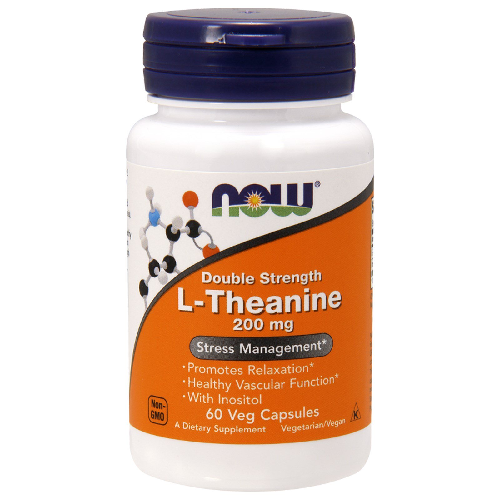 L-Theanine, L-Тианин 200 мг - 60 капсул