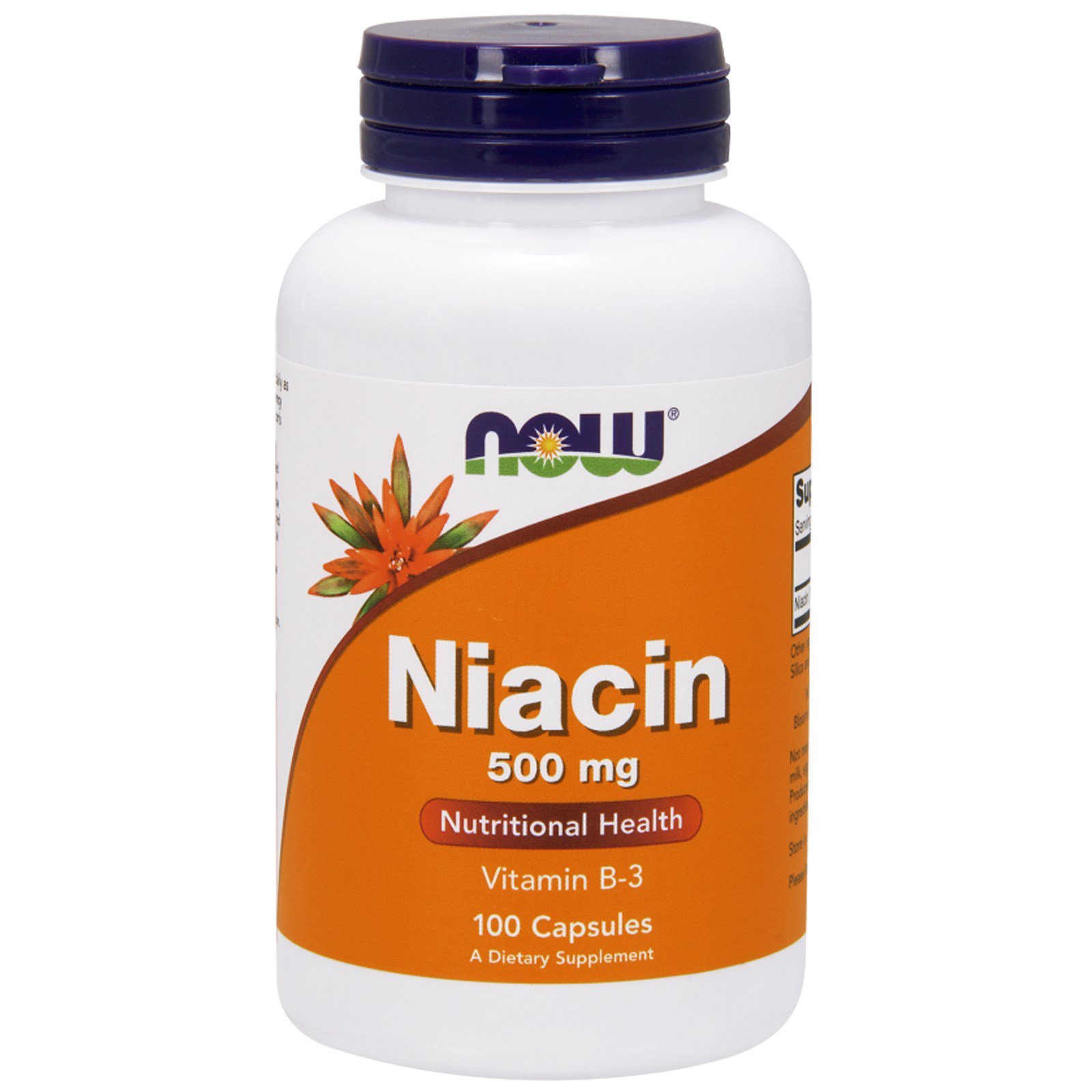 Niacin B-3, Витамин Б-3 Ниацин 500 мг - 100 капсул