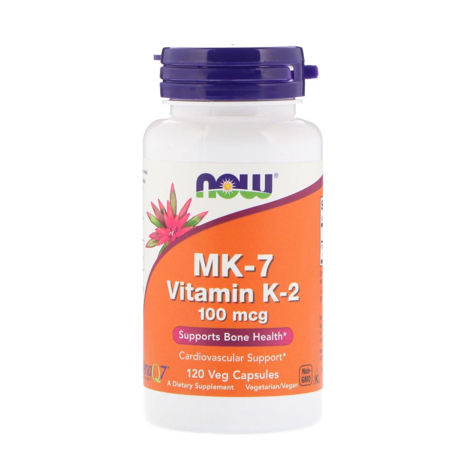 K-2 MK-7, Витамин К-2 в форме МК-7 Менахинон 100 мкг - 120 капсул