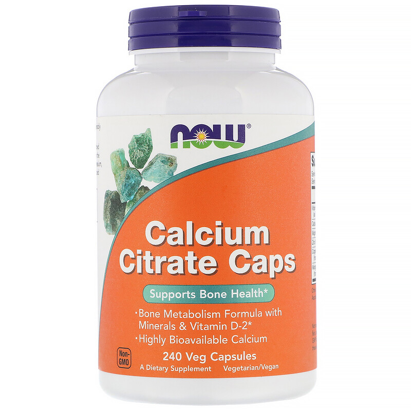 Calcium Citrate Caps, Кальций Цитрат + Минералы + Д2 - 240 капсул