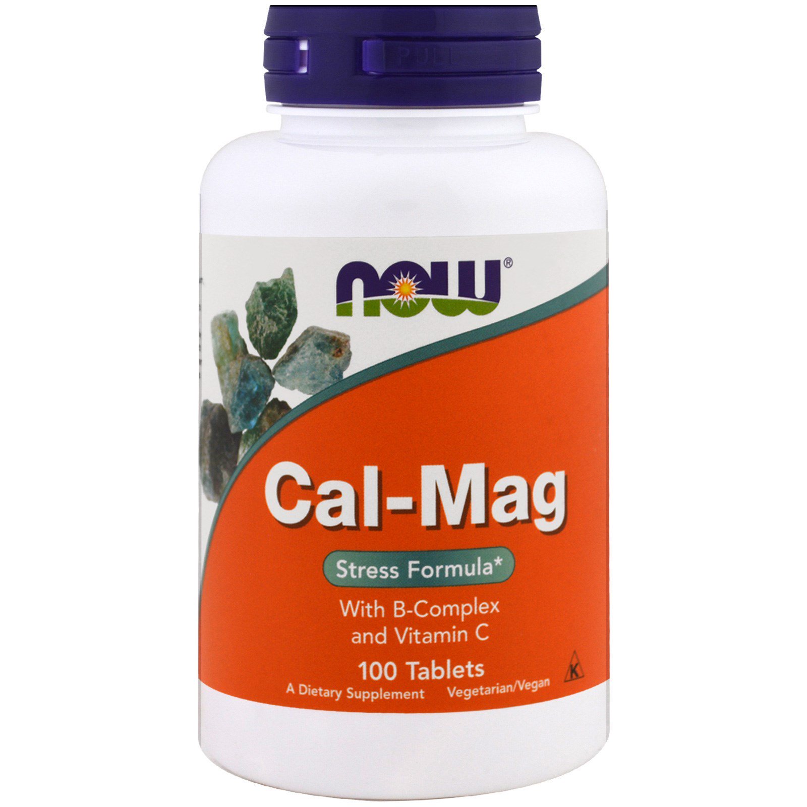 Cal Mag Stress, Кальций и Магний + Витамины B от Стресса - 100 таблеток