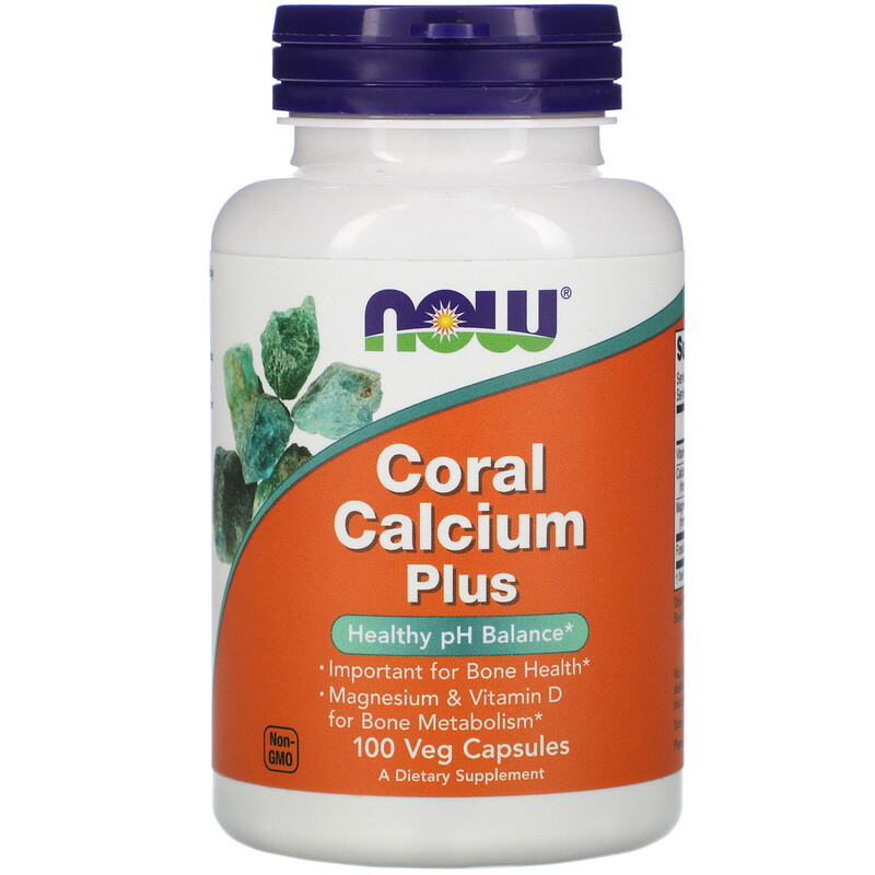 Calcium Coral Plus, Кальций из Кораллов Плюс - 100 капсул