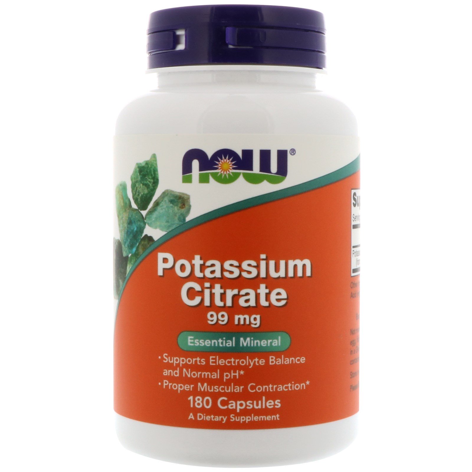 Potassium Citrate, Калий Цитрат 99 мг - 180 капсул