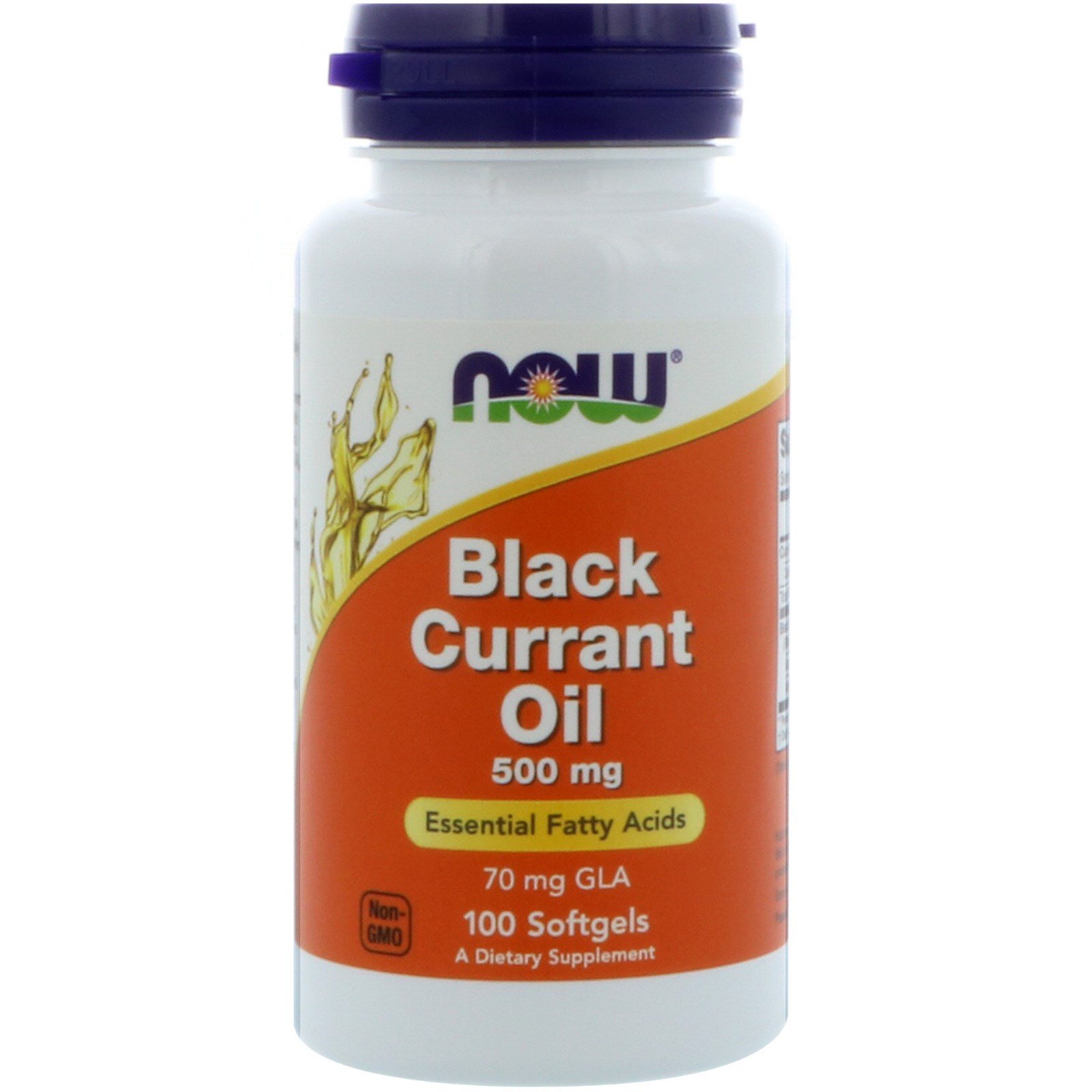 Black Currant Oil, Масло Чёрной Смородины, Гамма-Линоленовая кислота 500 мг - 100 капсул
