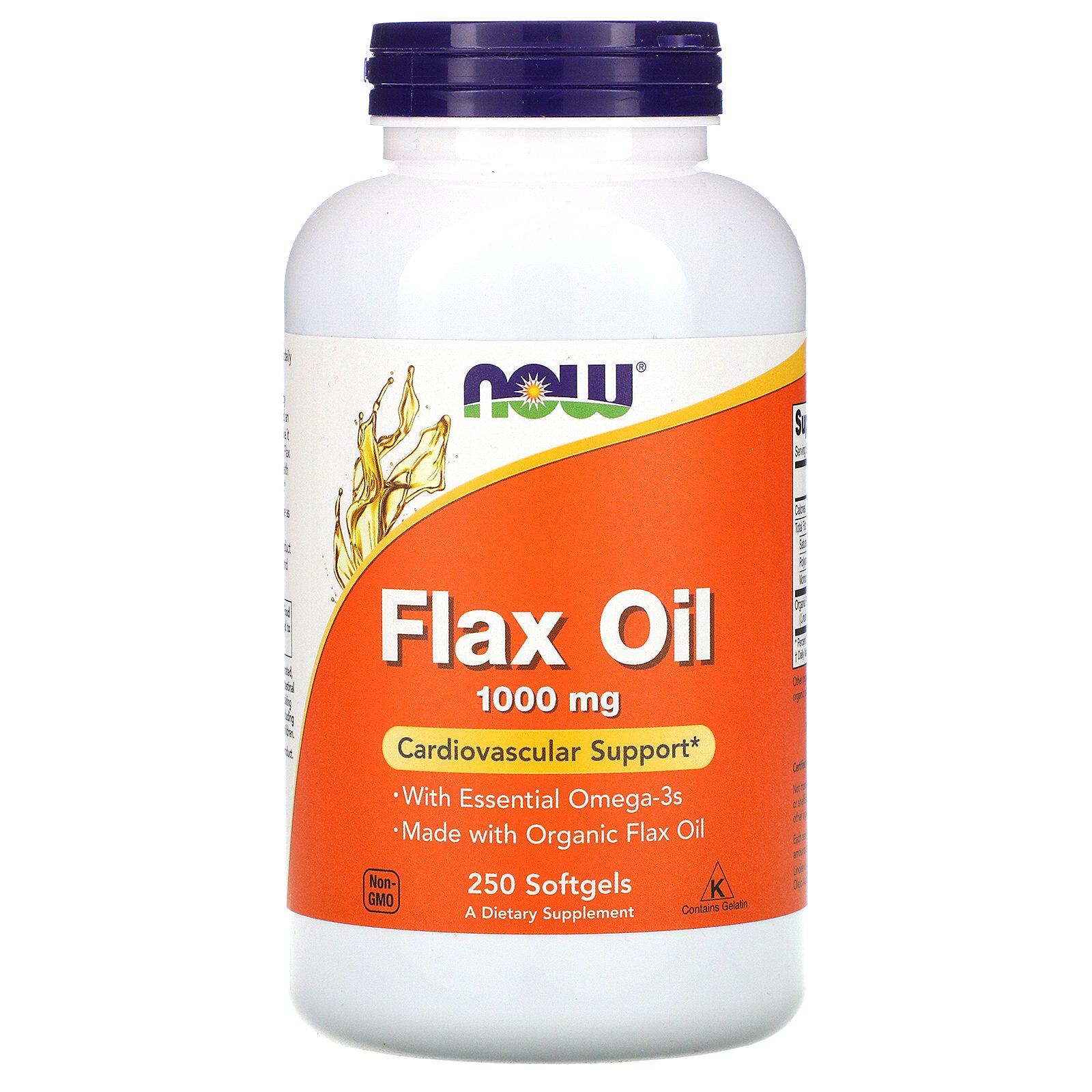 Flax Seed Oil, Льняное Масло с Высоким Содержанием Лигнана 1000 мг - 250 капсул