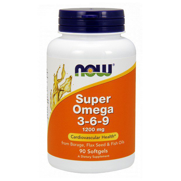 Omega 3-6-9, Супер Омега 3-6-9 1200 мг - 90 капсул