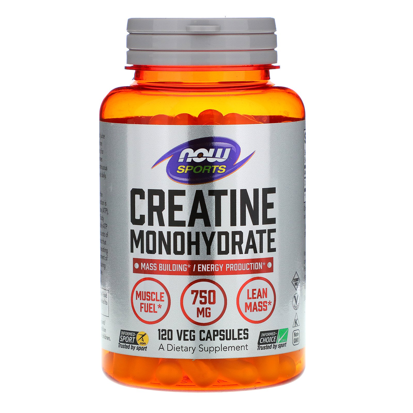 Creatine Monohydrate, Креатин Моногидрат 750 мг - 120 капсул