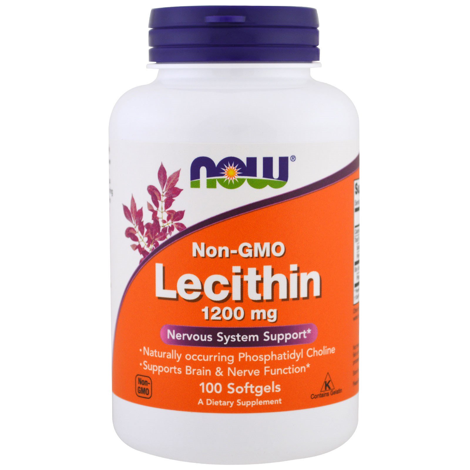 Lecithin, Лецитин 1200 мг - 100 желатиновых капсул