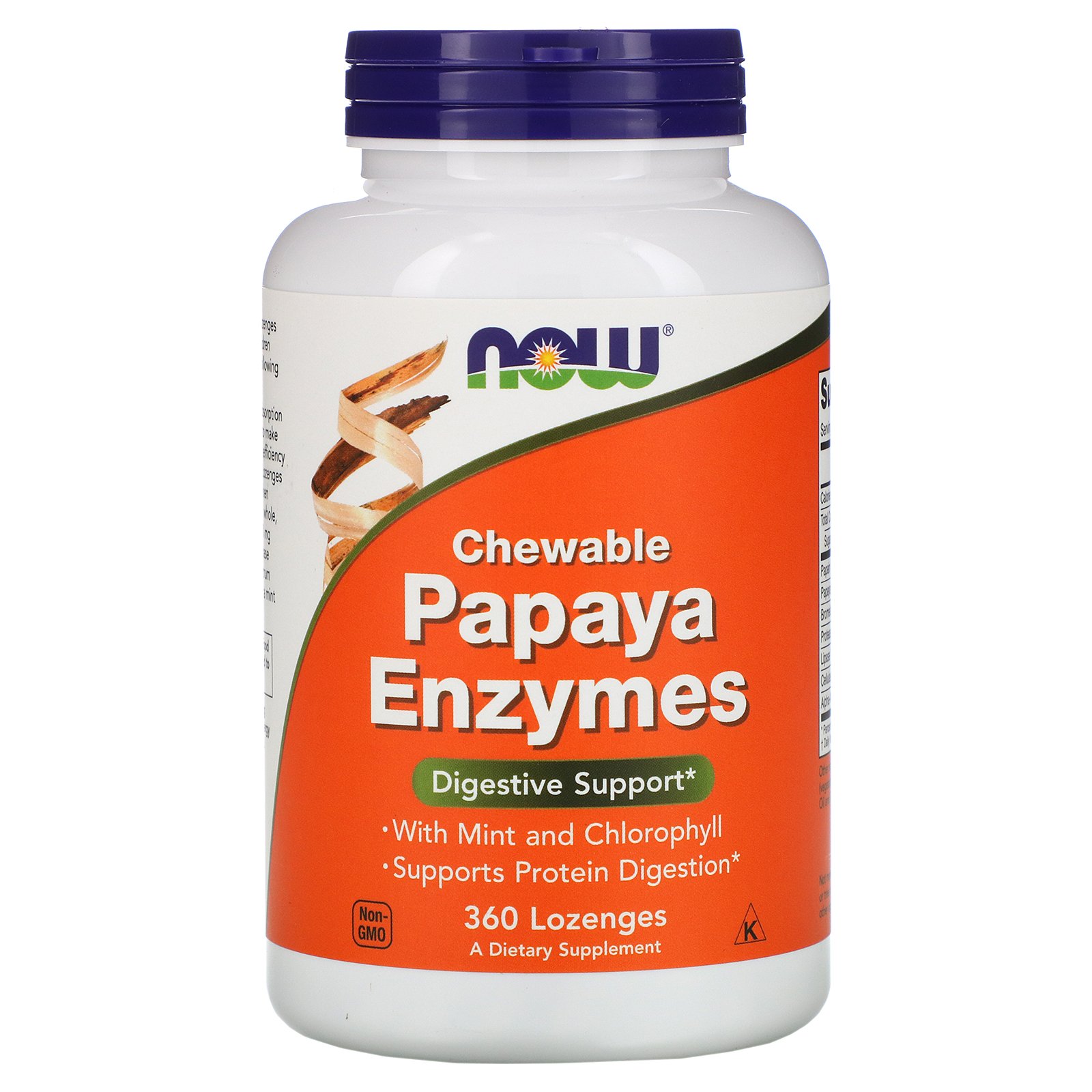 Papaya Enzymes, Папайя Энзимы - 360 жевательных таблеток