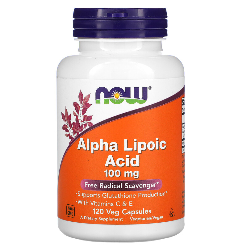 Alpha Lipoic Acid, Альфа-Липоевая Кислота 100 мг - 120 капсул