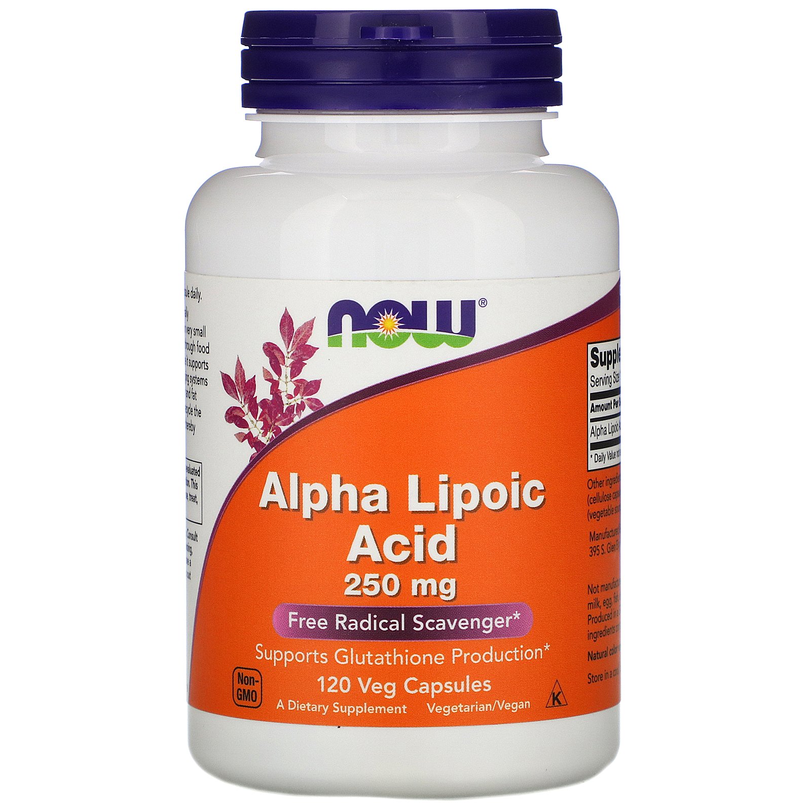 Alpha Lipoic Acid, Альфа-Липоевая Кислота 250 мг - 120 капсул