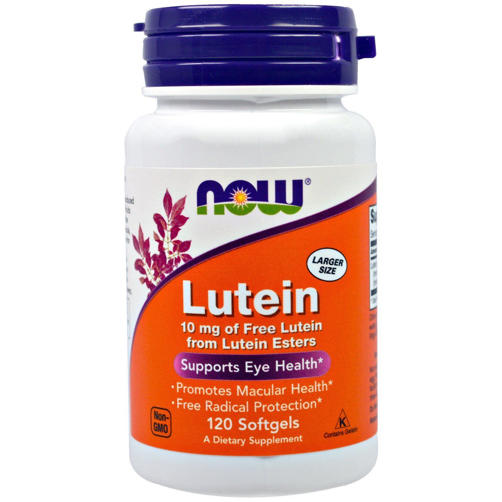 Lutein, Лютеин 10 мг - 120 капсул