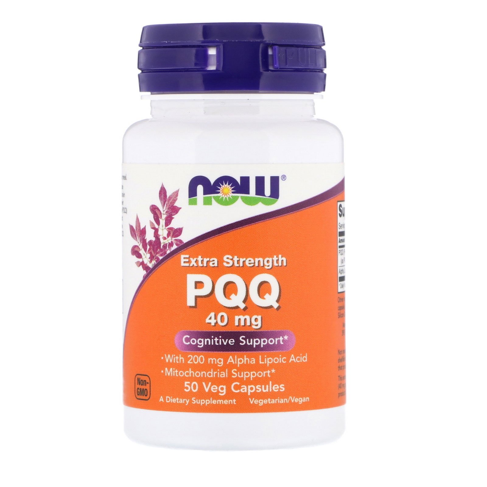 PQQ, Пирролохинолинхинон 40 мг + Альфа-Липоевая Кислота 200 мг - 50 вегетарианских капсул