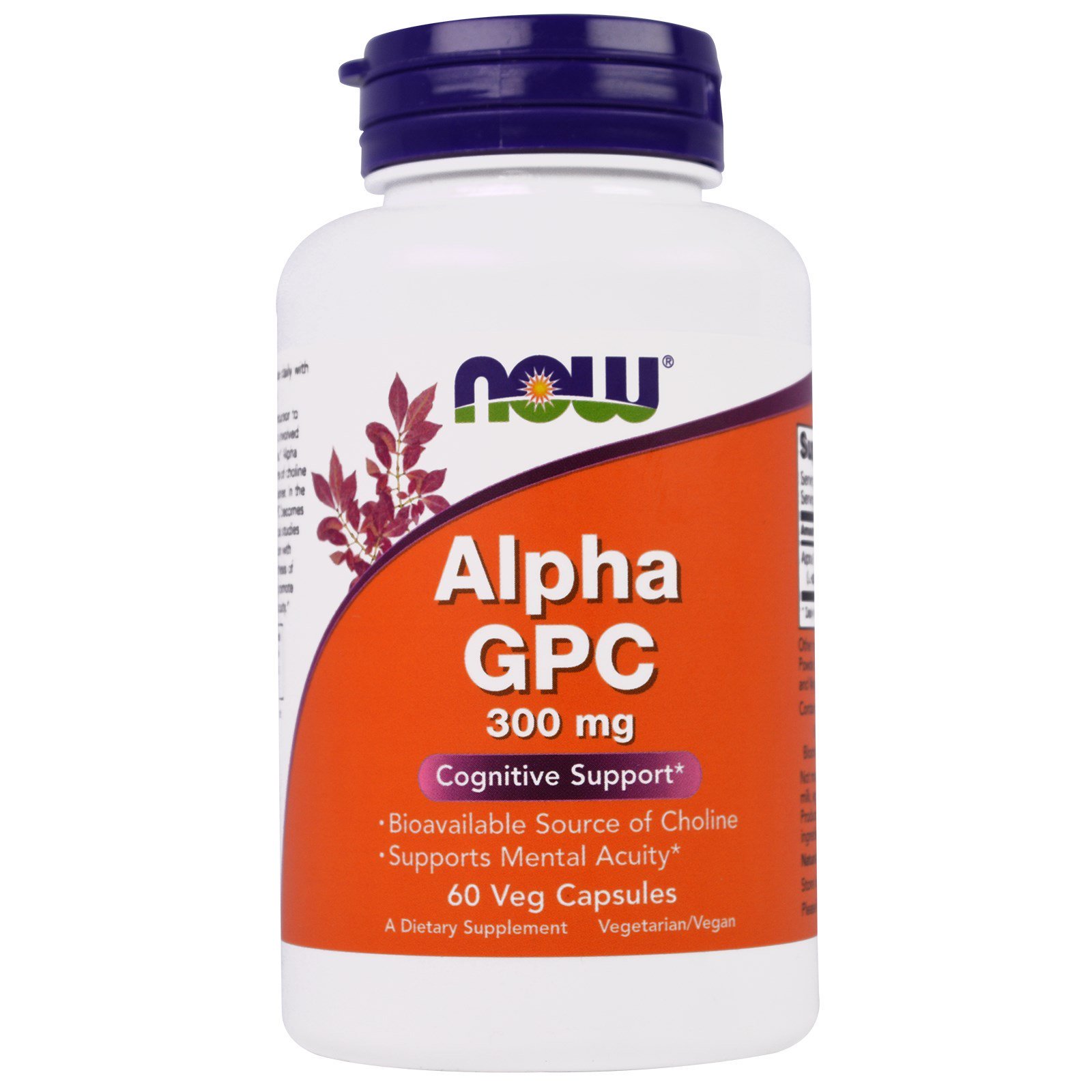 Alpha GPC, L-Альфа-Глицерофосфохолин 300 мг - 60 вегетарианских капсул