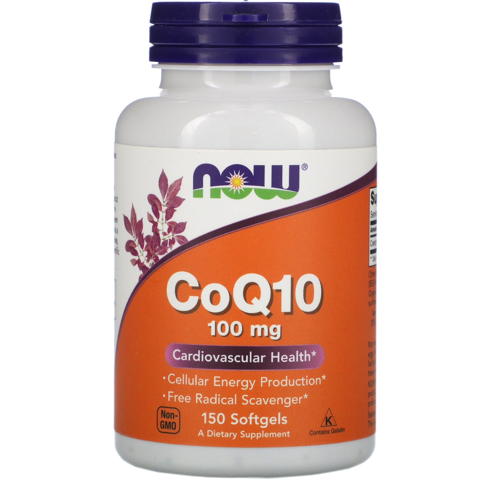 Q10 Coenzyme, Кофермент Q10 100 мг + Витамин Е- 150 капсул