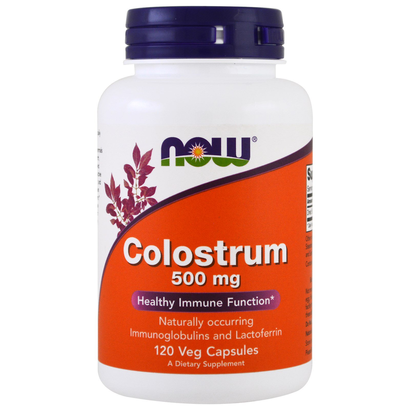Colostrum, Колострум, Молозиво 500 мг - 120 вегетарианских капсул