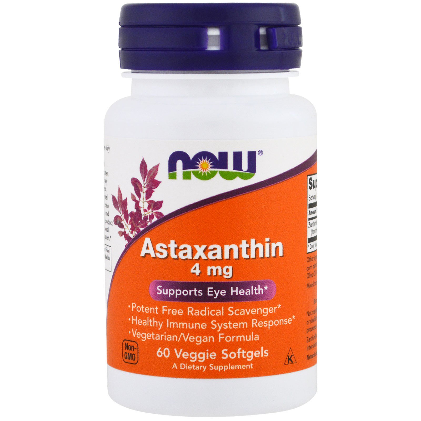 Astaxanthin, Астаксантин 4 мг - 60 капсул