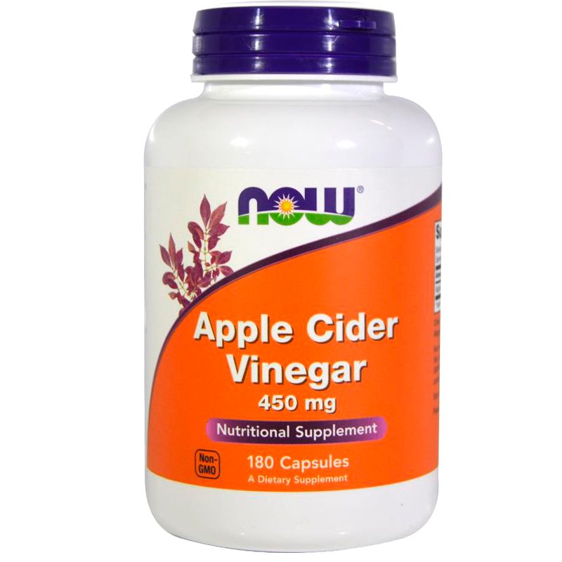 Apple Cider Vinegar, Яблочный уксус 450 мг - 180 капсул