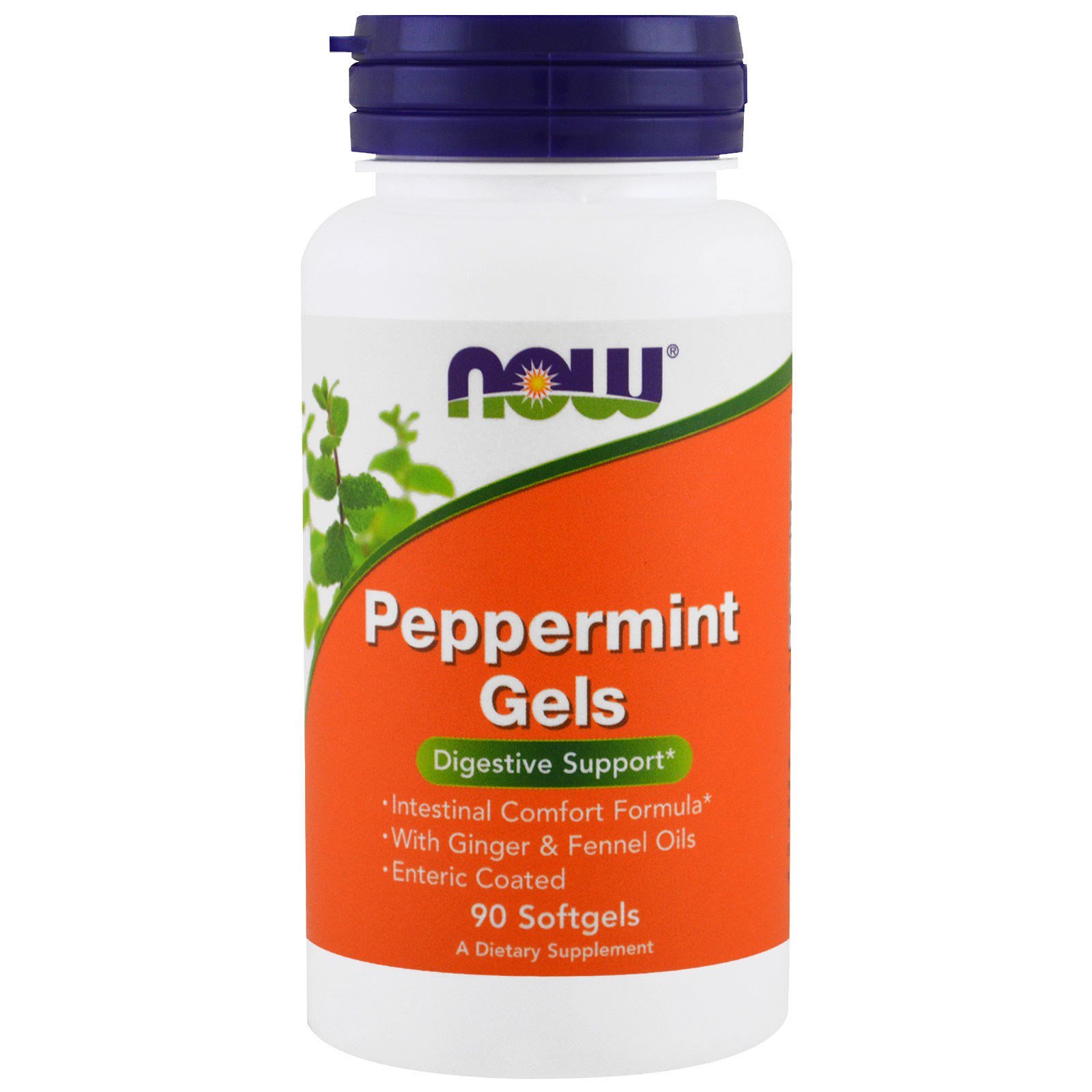 Peppermint Gels, Мята Перечная Масло - 90 капсул