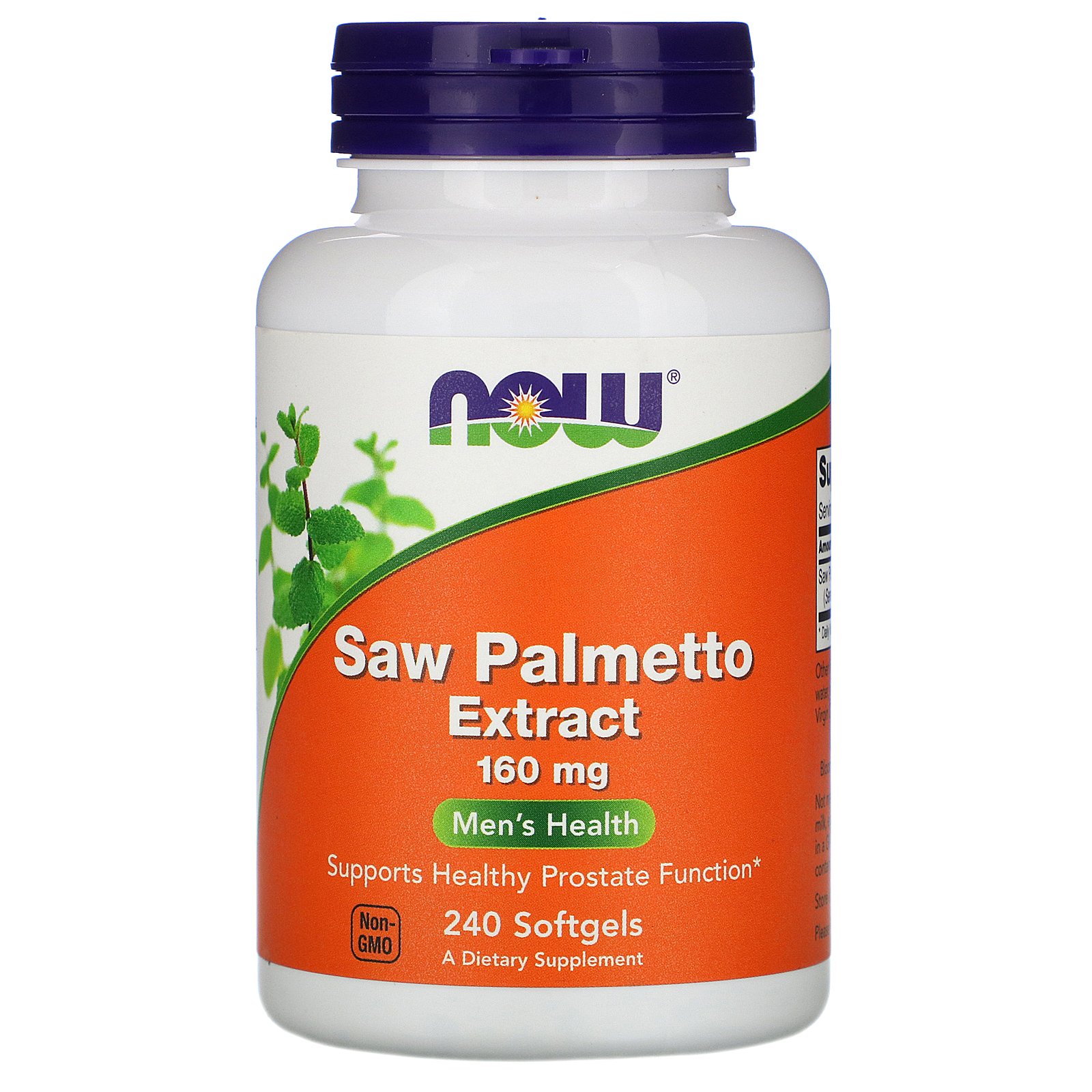 Saw Palmetto Extract, Экстракт Ягод Пальмы Сереноа 160 мг - 240 желатиновых капсул