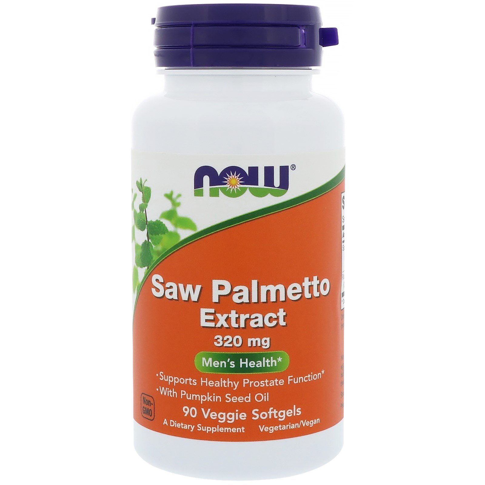Saw Palmetto, Экстракт Ягод Пальмы Сереноа (Со Пальметто) 320 мг - 90 капсул