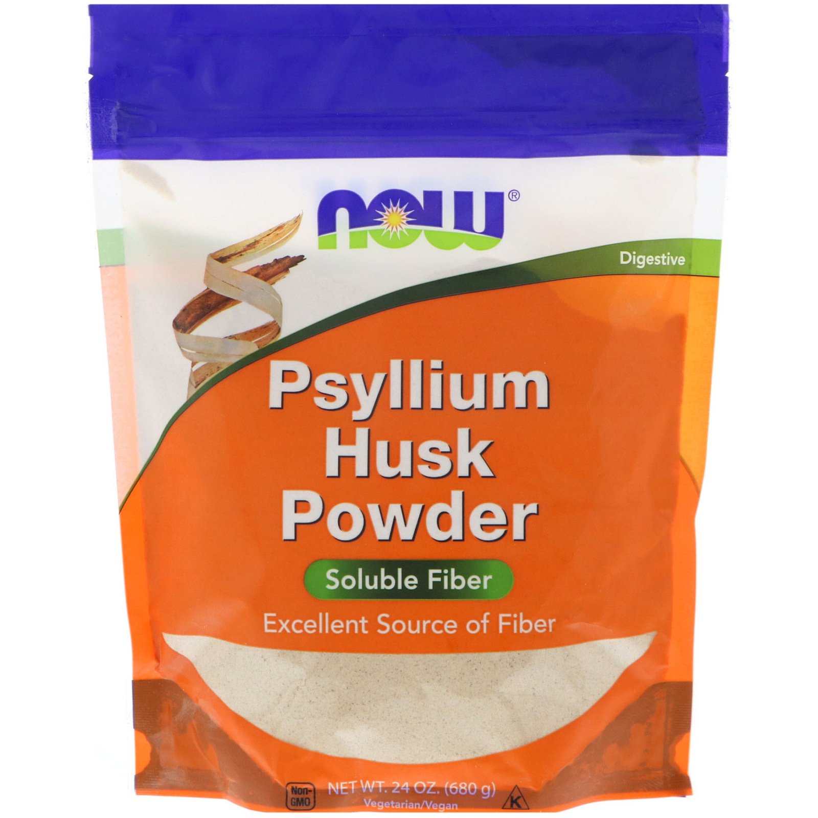 Psyllium Husks Powder, Порошок Семян Подорожника - 680 г