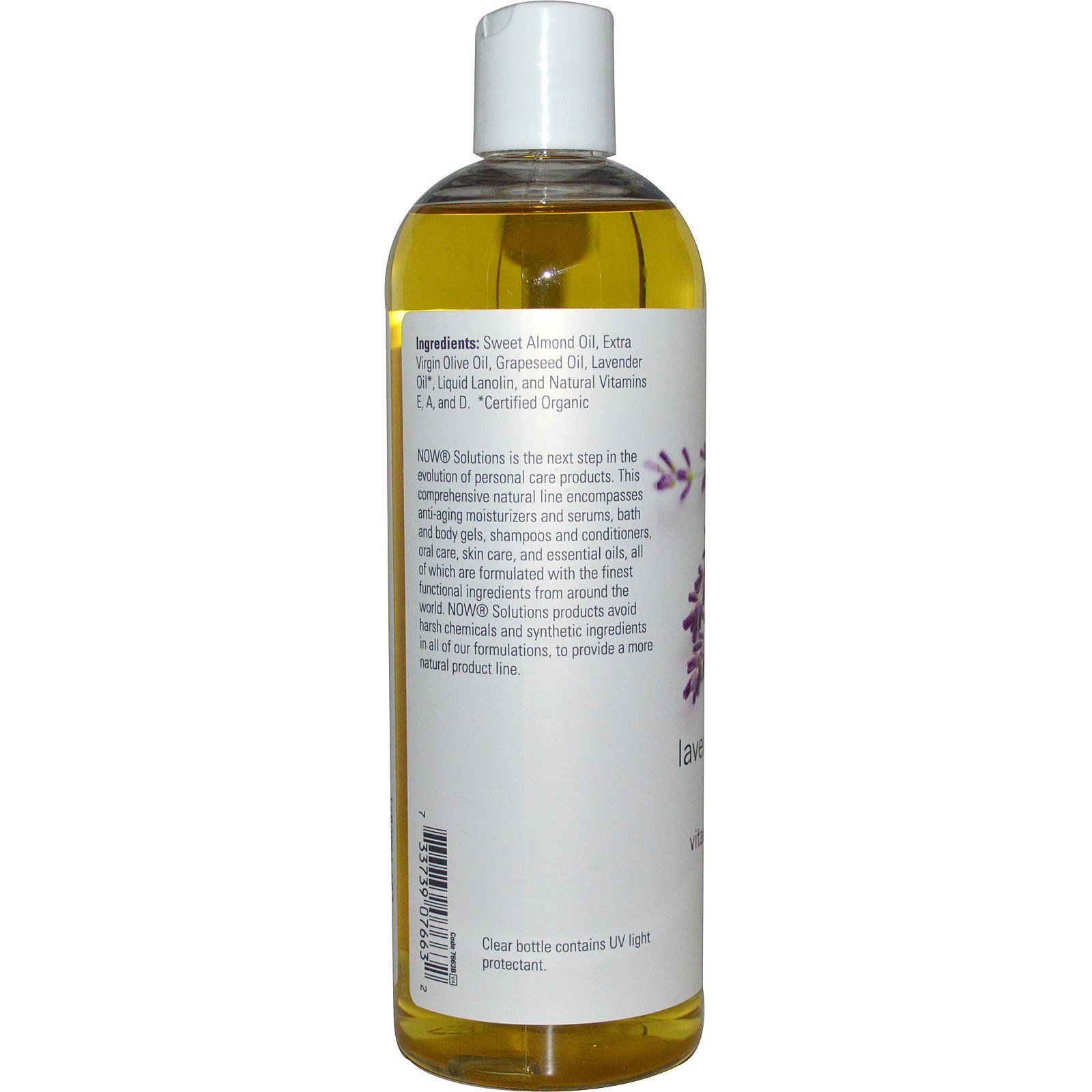 Oil Lavender Almond, Масло Массажное с Лавандой и Миндалем - 473 мл