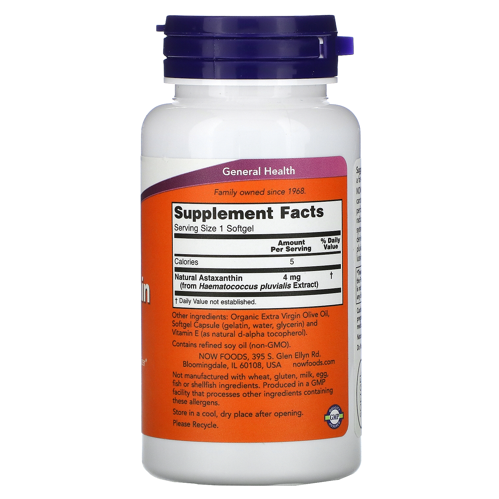 Astaxanthin, Астаксантин 4 мг - 90 капсул